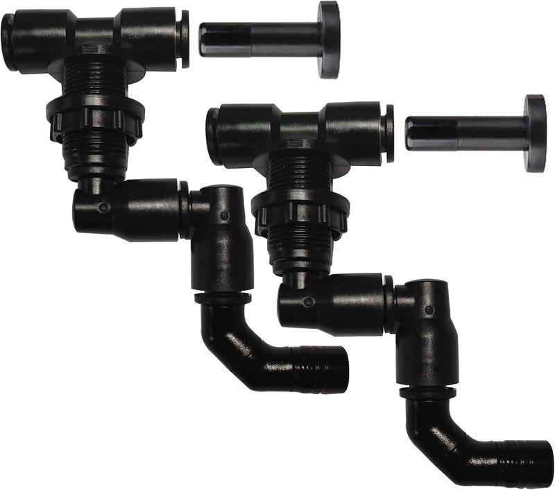 Ycxydr 2-Pack Reptile Mister Nozzles - 1/4'' Reptile Fogger Fine Mist Nozzles for Terrarium, Paludarium, Vivarium, Plants, Amphibians, Tank - Image 1